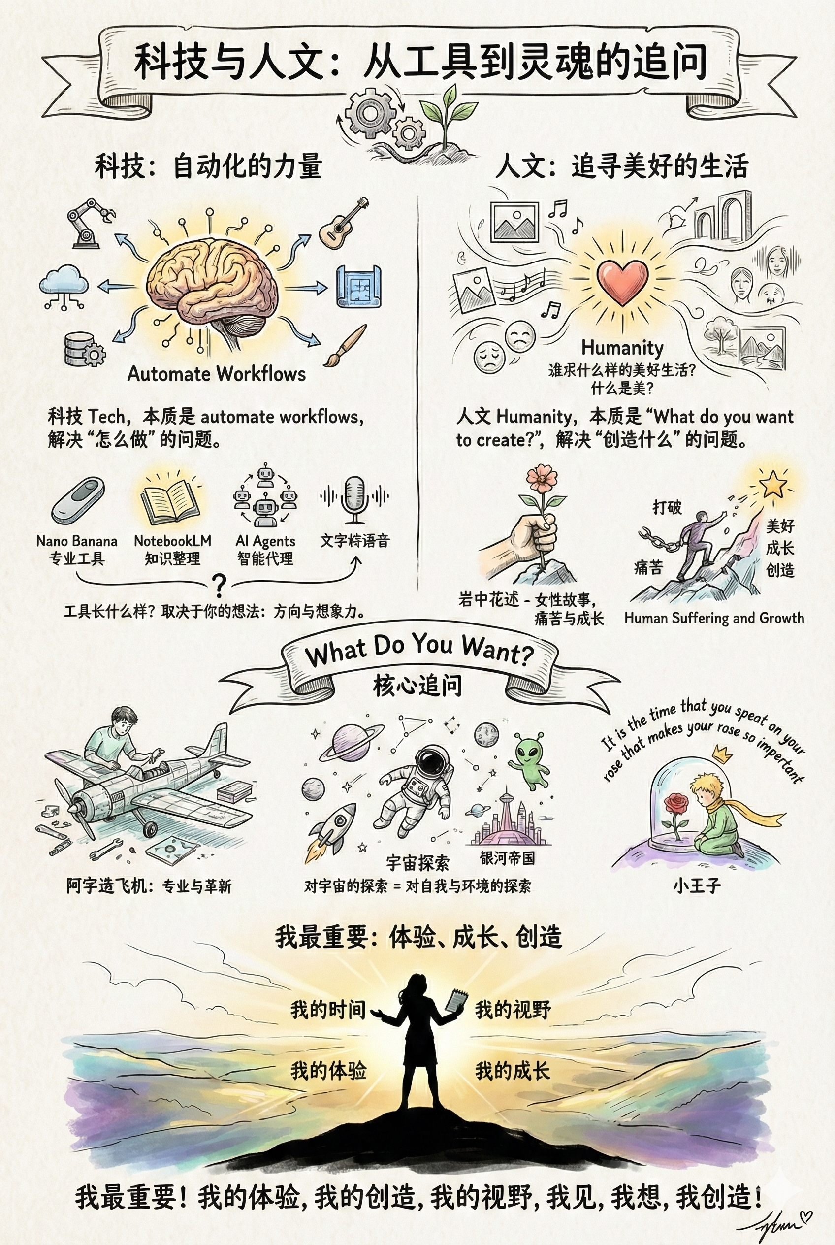 科技与人文思维导图